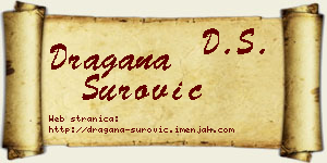Dragana Surović vizit kartica